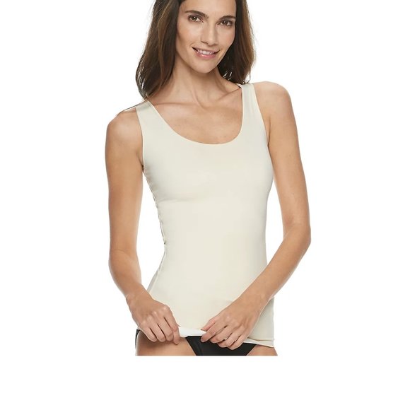 white spanx tank top